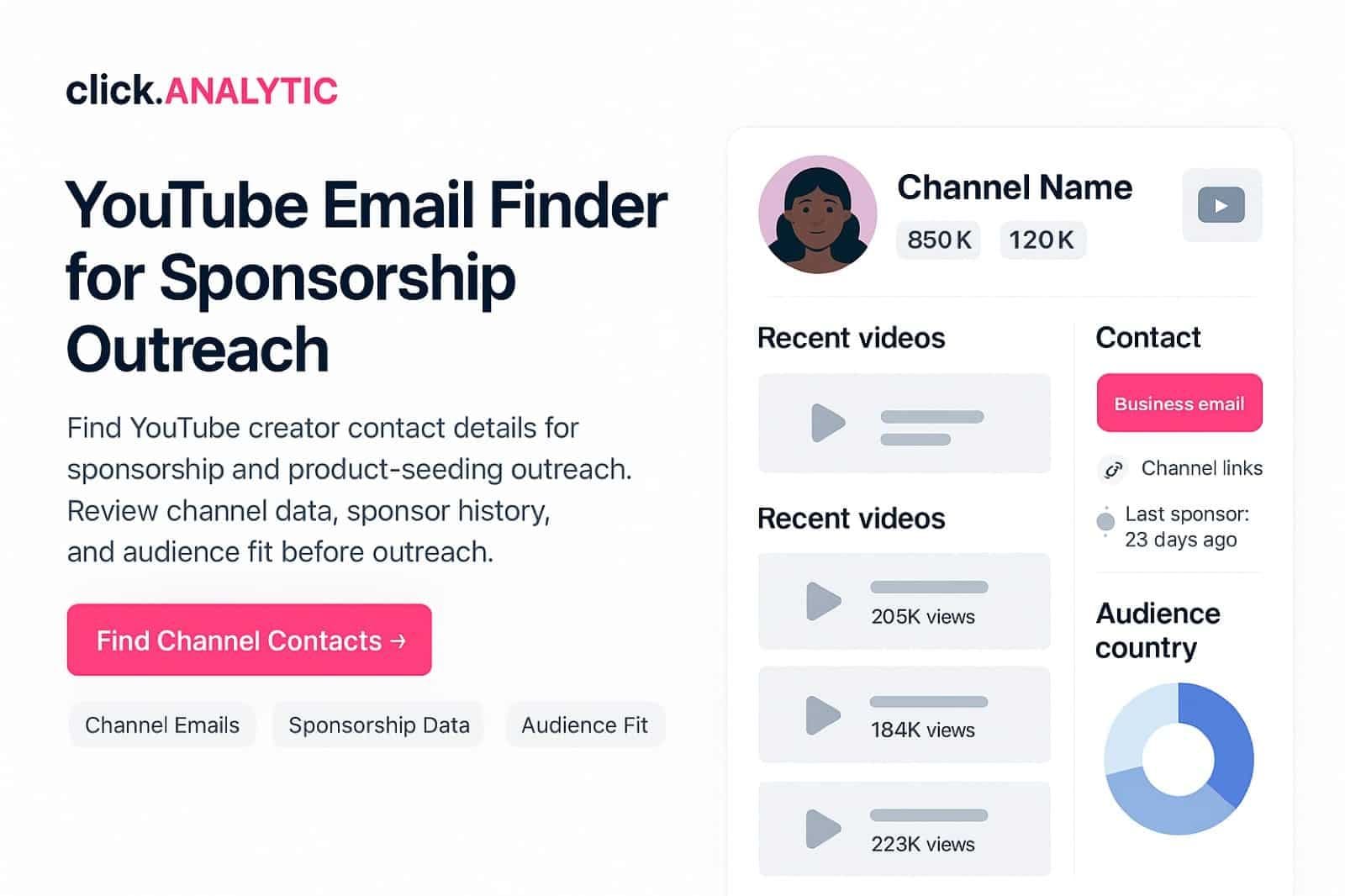 YouTube Email Finder: Extract Emails From Channel About Pages
