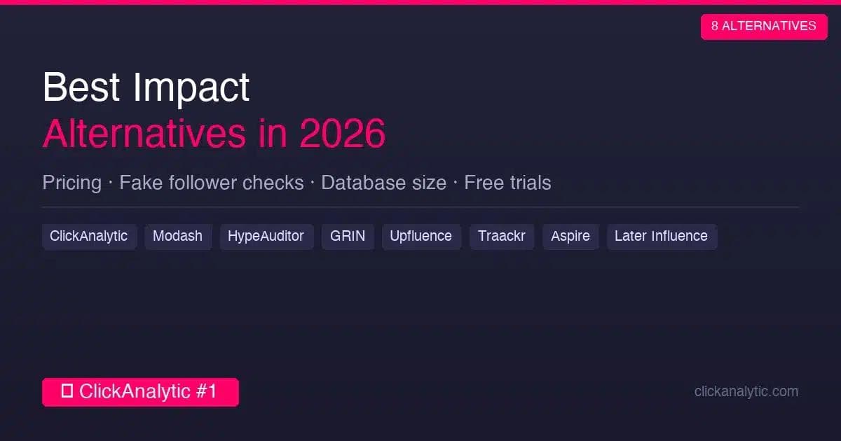 8 Best Impact Alternatives for Influencer Marketing