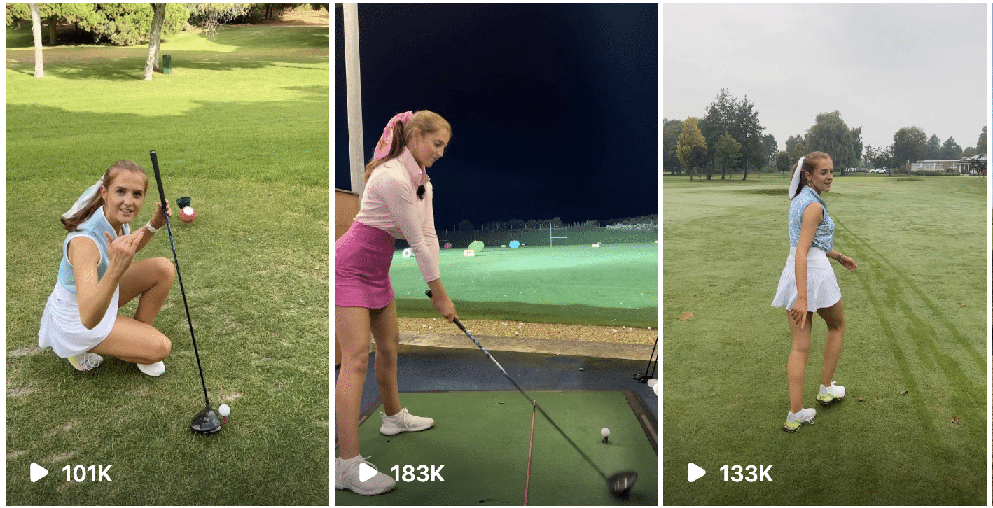 Claire Hogle's 'kind of crazy' rise in the golf influencer world