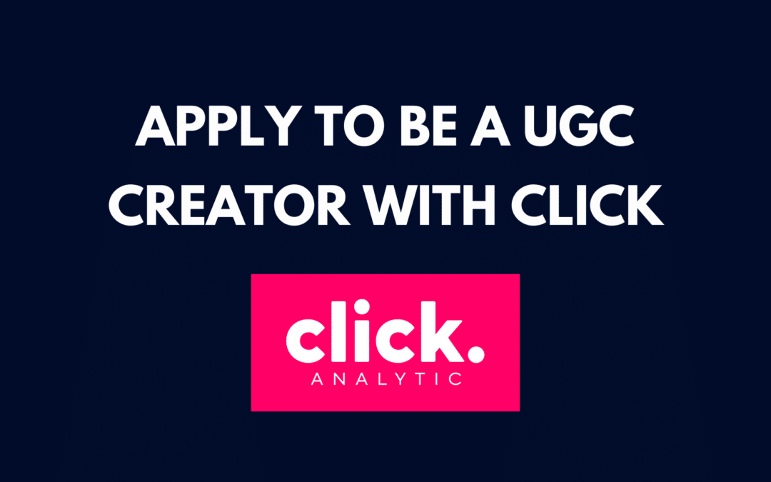 Devenez un UGC creator avec Click